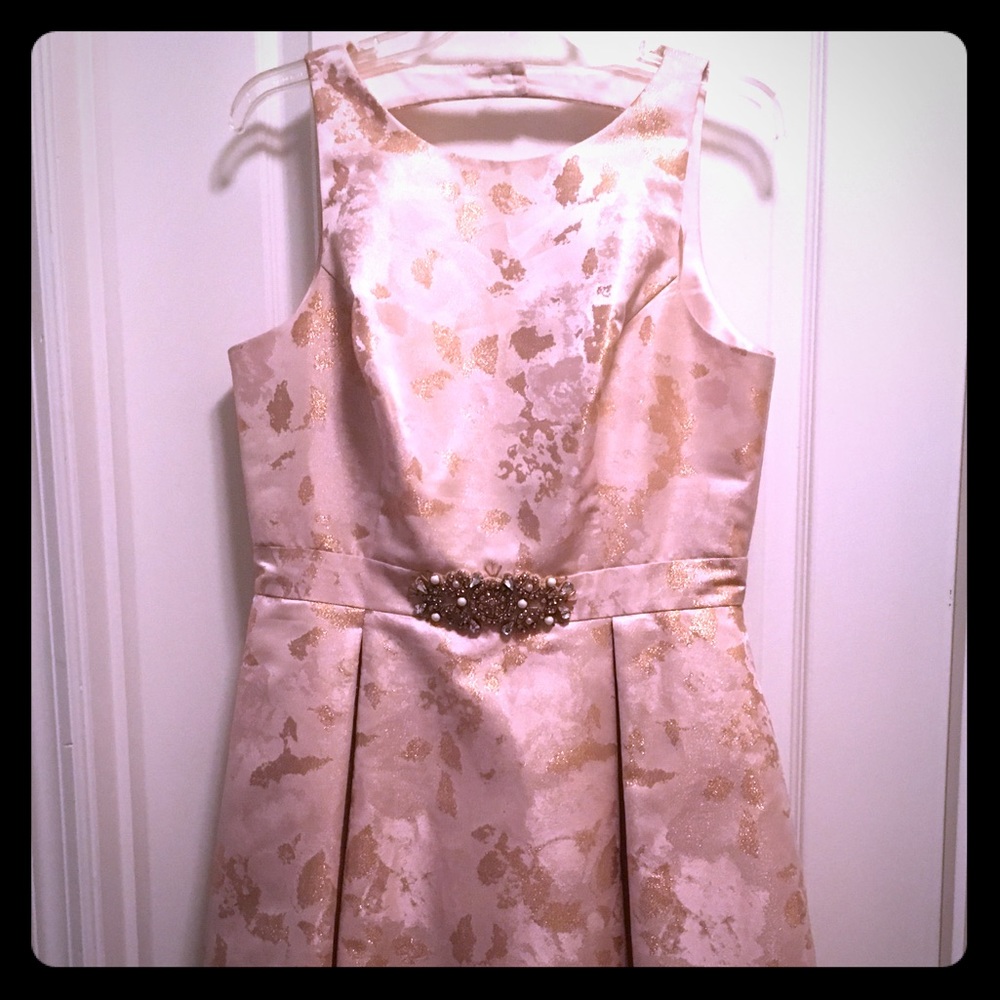 Gorgeous pink dress with elegant waist detail